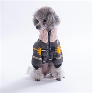 PawStar 25221-Sarı Chicago Ethnic Weave Ceket