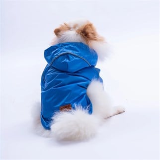 PawStar 25506 Mavi Pluvia Yağmurluk Küçük ve Orta Irk