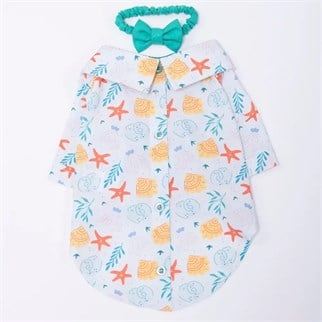 PawStar 26402 Aqua Reverie Desenli Gömlek