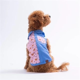 PawStar 26409 Cozie Bear Desenli Denim Gömlek
