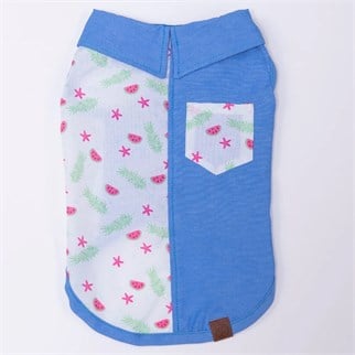 PawStar 26410 Ruby Slice Desenli Denim Gömlek