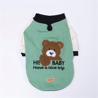 PawStar 26717-Yeşil Baby Teddy Sweat