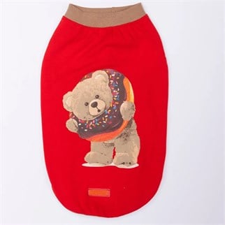 PawStar 26807 Kırmızı Donut Teddy Tişört