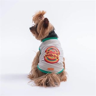 PawStar 26810 Gri Good Vibes Tişört