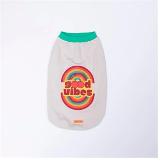 PawStar 26810 Gri Good Vibes Tişört