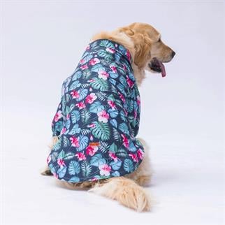 PawStar Floral Print Large Breed Shirt