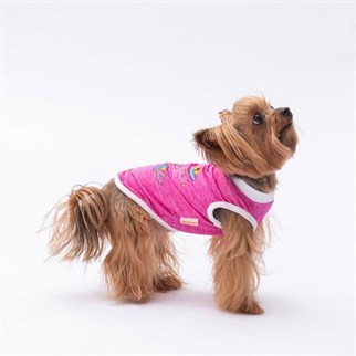 PawStar Fuşya Space Time T-Shirt Küçük Irk