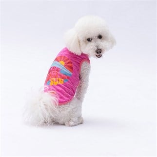PawStar Fuşya The Sun T-Shirt Küçük Irk