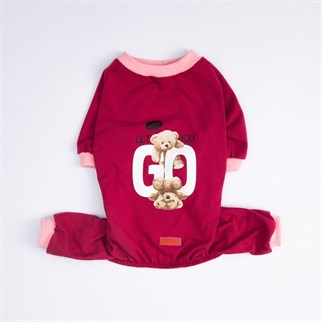 PawStar Go Teddy Bear Pijama Tulum