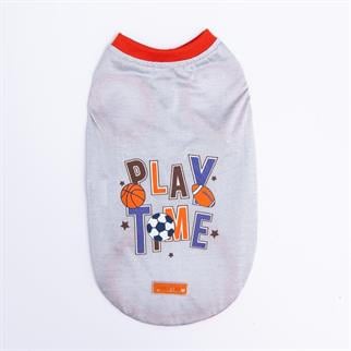PawStar Gri Sporty T-Shirt