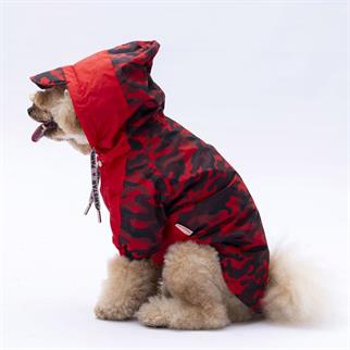 PawStar Kırmızı Dijon Yağmurluk Küçük ve Orta Irk