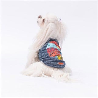 PawStar Lacivert The Sun T-Shirt Küçük Irk