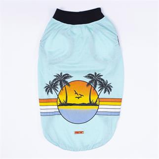 PawStar Mint Sunrise Büyük Irk T-Shirt