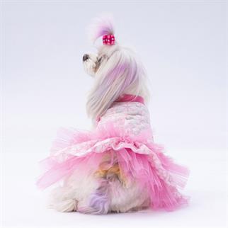 PawStar Pembe Flora Elbise