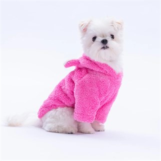 PawStar Pembe Lucca Teddy Hoodie Küçük ve Orta Irk