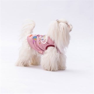 PawStar Pembe Space Time T-Shirt Küçük Irk