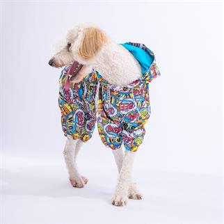 PawStar PopArt Büyük Irk Tulum Yağmurluk