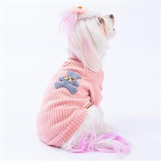 PawStar Pudra Turleneck Sweat Küçük ve Orta Irk Tulum