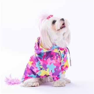 PawStar 23510 Rosea Camouflage Yağmurluk Küçük ve Orta Irk