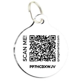 PetTagArt QR-LD00085-M QR Tag Smart ID Akıllı Kimlik