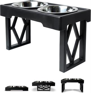 PetZone OurPets Barking Bistro Ayarlanabilir Yükseklikli 2 x 1.75 lt Mama ve Su Kabı