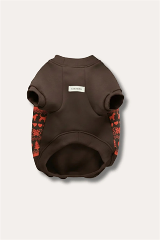 Asky and Erd Woofmas | Chestnut Classic Köpek Sweatshirt