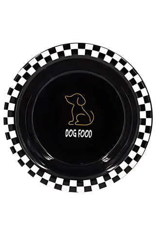 SİYAH SERAMİK MAMA KABI KÖPEK (520ML)