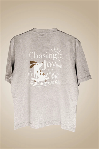 Asky&Erd AskyxHuman Chasing Joy | Urban Grey Tişört