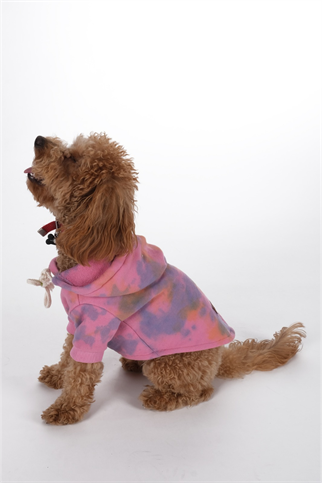 Doredog pembe batik desenli sweat