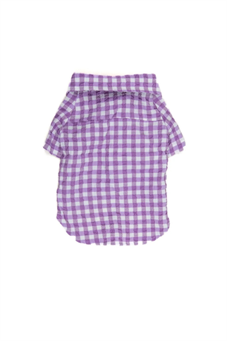 Goodboi Pötikareli Mor Gofre Gömlek