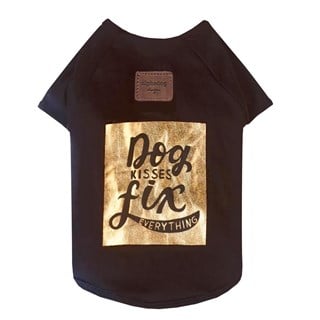 Alphadog Design Dog Kisses Fix Everything Köpek T-Shirt