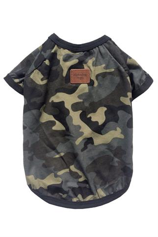 Alphadog Design Kamuflaj Köpek T-shirt
