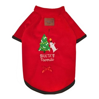 Alphadog Design New Year Köpek Yılbaşı Kazak Kırmızı