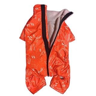 Alphadog Design North Köpek Tulum Yağmurluk Turuncu Kırmızı