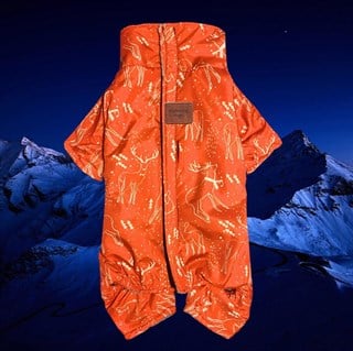 Alphadog Design North Köpek Tulum Yağmurluk Turuncu Kırmızı