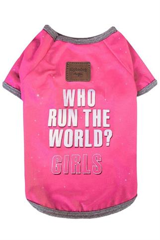 Alphadog Design Who Run The World Girls Köpek T-Shirt