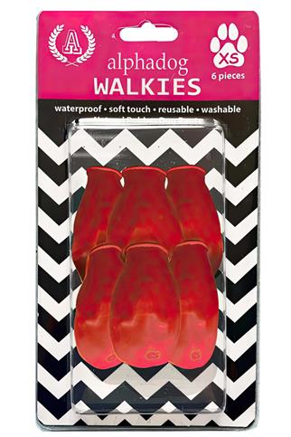 Alphadog Walkies Köpek Galoşu Kırmızı