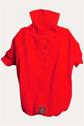 Asky and Erd Turtleneck Tshirt | Santa Red Köpek Sweatshirt