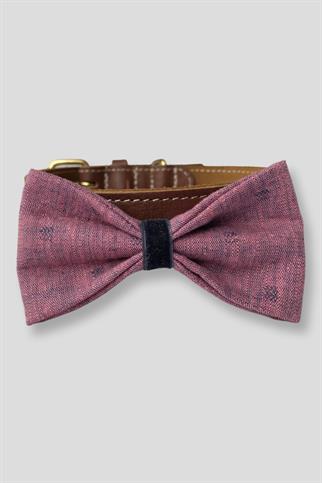 Asky & Erd Bow Tie Pinky Denim Dog Bow Tie
