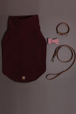 Asky & Erd Bow Tie Red Lines Dog Papyon