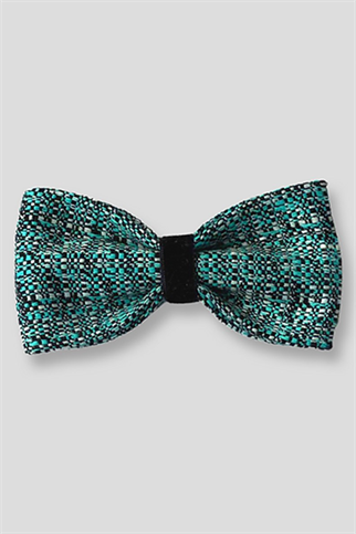 Asky & Erd Bow Tie Tie Teal Black Dog Papyon
