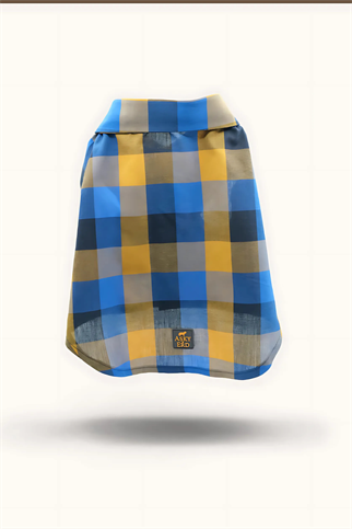 Asky&Erd Plaid Shirt | Deep Azure