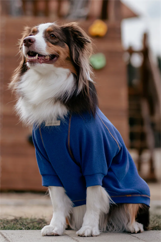 Asky&Erd Waffle Tshirt | Deep Ocean