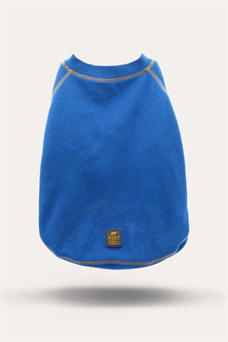 Asky&Erd Waffle Tshirt | Deep Ocean