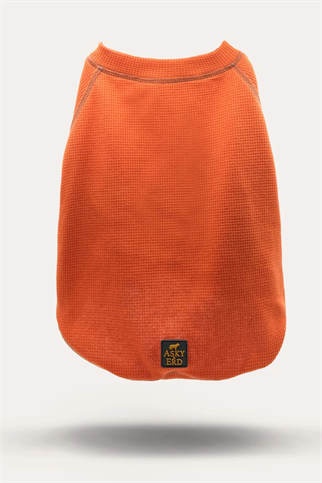 Asky&Erd Waffle Tshirt | Tangerine Twist
