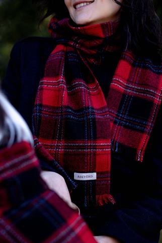 Askyxhuman | Red Plaid Scarf