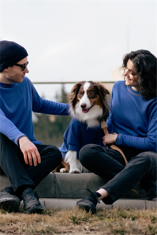 AskyxHuman | Waffle Tshirt | Deep Ocean