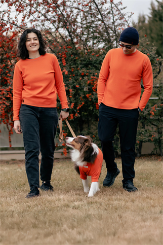 AskyxHuman | Waffle Tshirt | Tangerine Twist