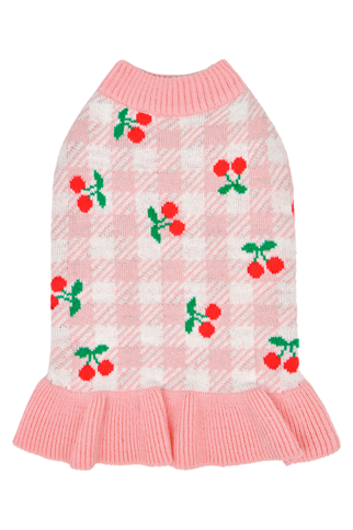 Puppia Rio Örgü Köpek Elbisesi Pembe 
