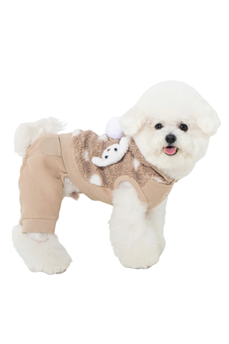 Pinkaholic New York Blaire Kukuletalı Kış Tulumu - Bej